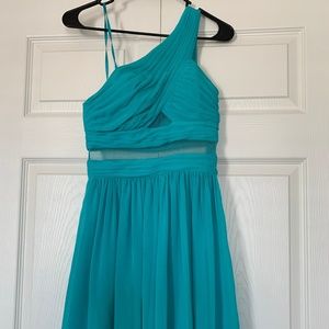 Hailey Logan,  Adrianna Papell Junior's Prom Dress